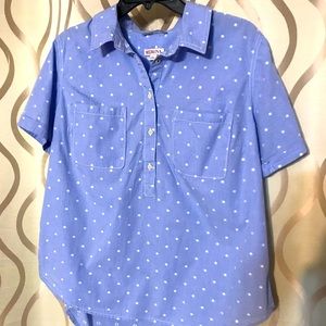 Great camp shirt. XL high low